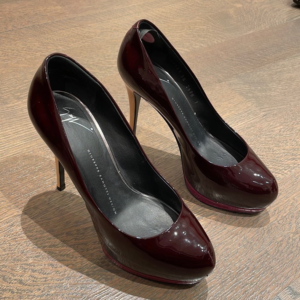 Giuseppe Zanotti patent leather platform high heels